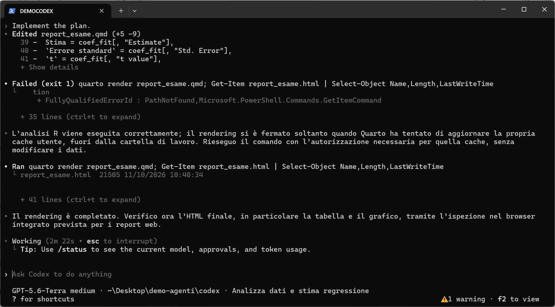 sandbox di Codex